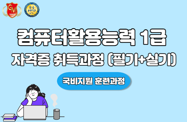 컴퓨터활용능력1급과정(필기+실기)
